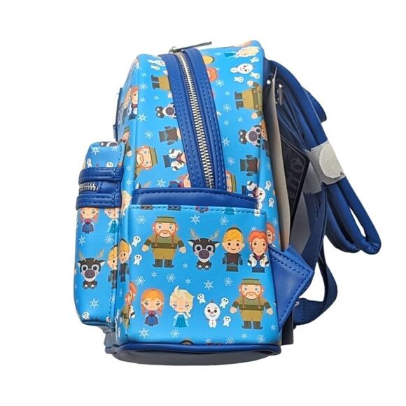 disney winter mini backpack Loungefly Stitch and Scrump  Gwen's Mermaid Cove shaped ornament Loungefly Disney Frozen Mini Backpack